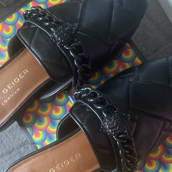 NIB Kurt Geiger London Soho Mule Drench Quilted Leather Flats 37 - Picture 5 of 7